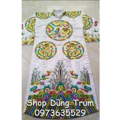 Trang phục hầu Ông Hoàng Bơ, hầu giá Ông Hoàng Bơ Thoải vải gấm chất lượng cực đẹp