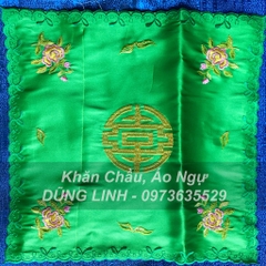 Khăn tay dâng trà hầu đồng, phụ kiện hầu, khăn chầu áo ngự