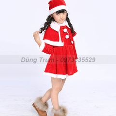 Trang phục Noel trẻ em, bộ hóa trang Noel trẻ con chất nhung chuẩn siêu đẹp