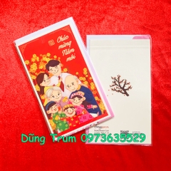 Thiệp lì xì Tết Combo 5 Thiệp Chúc Mừng Năm Mới hình ảnh cực ý nghĩa