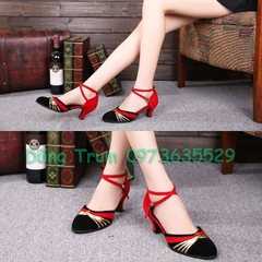 Giày khiêu vũ kín mũi, giày nhảy Dance Sport Latin cực đẹp