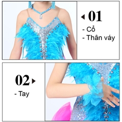 Váy múa cao cấp siêu đẹp cho bé yêu