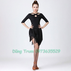 Áo khiêu vũ Latin co giãn thấm hút mồ hôi cực tốt mặc được 2 mặt siêu đẹp