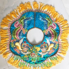 Xây hầu đồng vải gấm họa tiết thêu tay chất lượng cực đẹp, xây cổ hầu giá Thánh, phụ kiện hầu đồng hầu giá