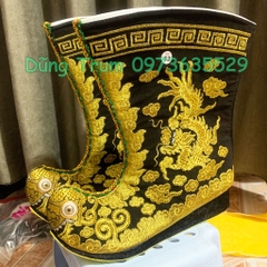 Giày tế, giày hầu quan lớn, hia hầu đồng chúa hoàng, phụ kiện hóa trang concept cổ trang