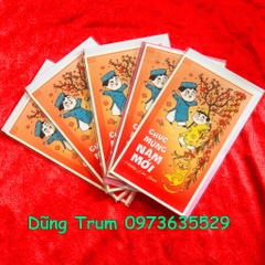 Thiệp lì xì Tết Combo 5 Thiệp Chúc Mừng Năm Mới hình ảnh cực ý nghĩa