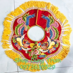 Xây hầu đồng vải gấm họa tiết thêu tay chất lượng cực đẹp, xây cổ hầu giá Thánh, phụ kiện hầu đồng hầu giá