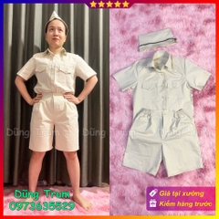Trang phục lính kiểu Pháp chất liệu kaki dày đẹp