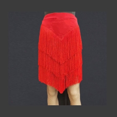 Chân Váy Khiêu Vũ Cao Cấp Tua Rua Dài 3 Tầng Đến Gối