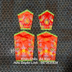 Xà cạp tay chân phụ kiện hầu giá, xà cạp kết hợp trang phục hầu đồng