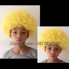 Tóc hóa trang chú hề, tóc giả hóa trang hài hước màu vàng