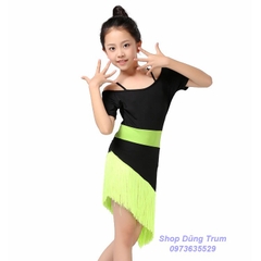 Váy nhảy khiêu vũ cho trẻ em phong cách đơn giản