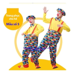 Trang phục chú hề, bộ quần áo hóa trang chú hề hài hước