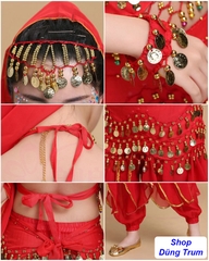 Trang phục Ấn độ múa trẻ em mẫu Quần khế kết hợp Áo yếm cực đẹp