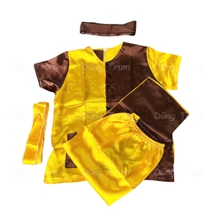 Trang phục nông dân đồng giao nâu vàng đồng phục biểu diễn siêu đẹp