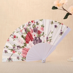 Quạt Cổ Trang Nan Nhựa Họa Tiết Hoa Đủ Màu Nhiều Mẫu DT382
