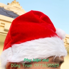 Bộ Quần Áo Ông Già Noel Chuẩn Chất Nhung Đầy Đủ Chi Tiết Siêu Đẹp