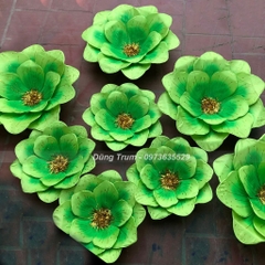 Hoa múa biểu diễn màu xanh siêu đẹp chất liệu làm từ nan sắt đàn hồi cực bền