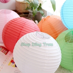 Đèn Lồng Tròn giấy lụa phong cách Nhật Bản chịu nắng mưa trang trí decor siêu đẹp