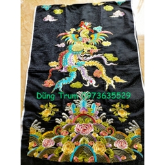 Trang phục hầu giá Chầu vải gấm thêu Phượng chỉ ngũ sắc cực đẹp