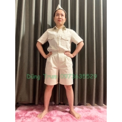 Trang phục lính kiểu Pháp chất liệu kaki dày đẹp