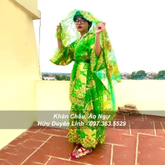 Bộ quần áo hầu giá Mẫu Đệ Nhị - Thượng Ngàn, trang phục hầu đồng chúa Đệ Nhị