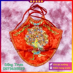 Áo yếm hầu đồng họa tiết thêu cực đẹp mặc kết hợp khăn chầu áo ngự hầu Thánh