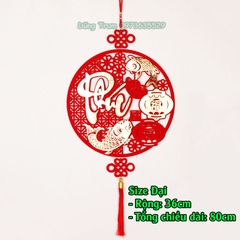 [Tặng Móc Treo] Dải chữ đỏ Tết Phúc Lộc Thọ treo trang trí Tết decor siêu đẹp 2024