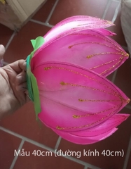 Hoa sen múa văn nghệ chất liệu nan sắt dùng cực bền và đẹp kích cỡ 40cm, 10 cánh