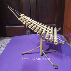 Đàn T’rưng mini biểu diễn, đàn Tơ rưng, đàn cho bé siêu đẹp