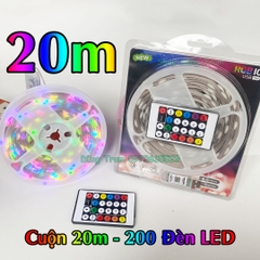 Đèn LED nháy đuổi trang trí chống nước màu ARGB 5V cổng USB điều khiển từ xa nháy theo nhạc