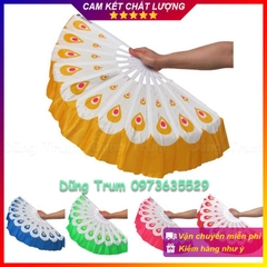 Quạt múa đuôi công nan nhựa chất đẹp cực bền (1 đôi)