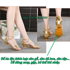 Giày khiêu vũ 3cm đế da lộn, giày nhảy Dancesport KV22