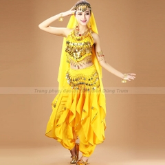 Trang phục múa Ấn Độ người lớn mẫu Quần khế kết hợp Áo yếm