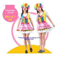 Trang phục chú hề, bộ quần áo hóa trang chú hề hài hước