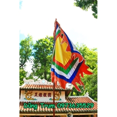 Cờ ngũ sắc, cờ thần cờ hội vải Satanh chịu nắng mưa tốt đầy đủ kích thước