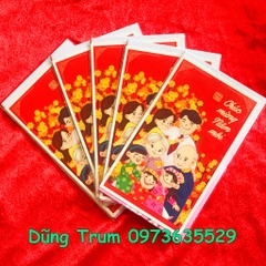 Thiệp lì xì Tết Combo 5 Thiệp Chúc Mừng Năm Mới hình ảnh cực ý nghĩa