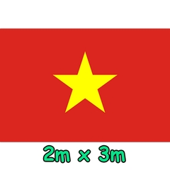 Cờ Tổ Quốc 2m x 3m vải Satanh chịu nắng mưa