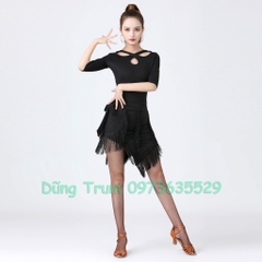 Áo khiêu vũ Latin co giãn thấm hút mồ hôi cực tốt mặc được 2 mặt siêu đẹp