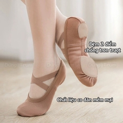 Giày Múa Bale Cao Cấp đệm 2 điểm cho chuyên nghiệp thi đấu biểu diễn