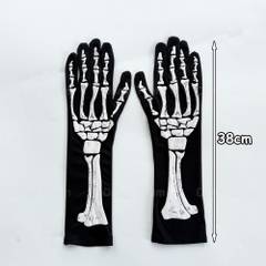 Găng tay xương hóa trang Halloween, đôi găng tay ma quỷ Halloween