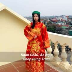 Áo hầu đồng Ngũ Vị Tôn Quan, trang phục hầu Ngũ Vị Quan Lớn - 5 vị đại quan trong hệ thông Tứ Phủ Công Đồng