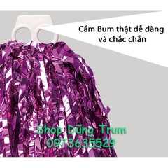 Bông cổ vũ bum cổ động xù bông tua hoạt náo viên đủ màu sắc và kích thước