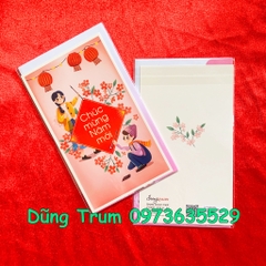 Thiệp lì xì Tết Combo 5 Thiệp Chúc Mừng Năm Mới hình ảnh cực ý nghĩa