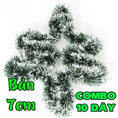 COMBO 10 Dây Chồn Tuyết dài 2m đầy đủ kích thước rộng 7cm, 9cm, 11cm