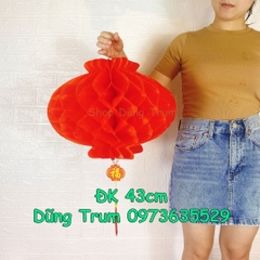 Đèn Lồng Đỏ trang trí Tết chữ Phúc chất liệu chống nước sẵn đủ size