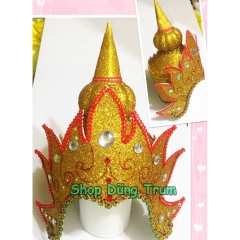 Mũ dân tộc Chăm hóa trang biểu diễn cực đẹp