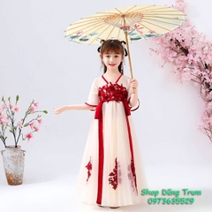 Bộ Hằng Nga trẻ em, trang phục cổ trang trẻ em hóa trang Hằng Nga cho Tết Trung Thu, dịp lễ đặc biệt, lễ hội