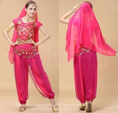 Trang phục múa Ấn Độ người lớn mẫu Quần dây kết hợp Áo cộc