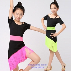Váy nhảy khiêu vũ cho trẻ em phong cách đơn giản